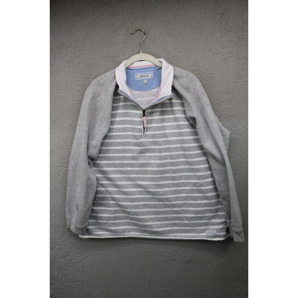 Orvis 1/4 Zip Women's Sweatshirt-Size XL-Preppy-Acadamia